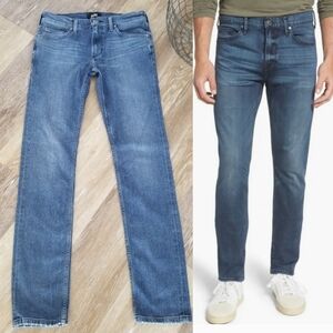Paige Men's Lennox Blue Jeans Straight Leg Slim Zip-up sz 29